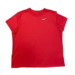 Women's Nike Dri-Fit Legend T-Shirt Size XXL University Red Crew Tee Wicking